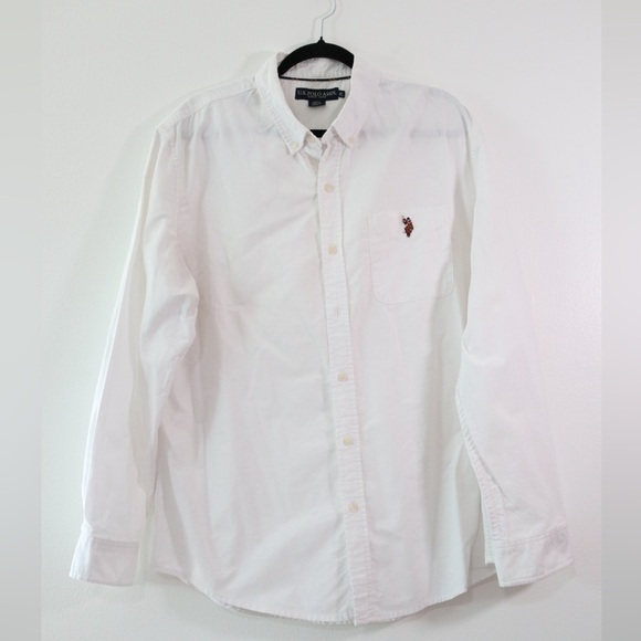 U.S. Polo Assn. Other - Ralph Lauren Blake Shirt Men's XL White Long Sleeve Button Up 78% Cotton